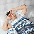 thumbnail image 2 of Gifts for Brother Blanket, Brother Gifts from Sister, Brother Gifts Blanket, Big Brother Gift, Brother Birthday Gift for Brother, Gifts for Brother from Brother Adult Graduation Blanket 50"x60", 2 of 6