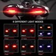 thumbnail image 2 of Bicycle Seat with Rear Light, Bicycle Saddle Soft Bicycle Saddle USB Charging Warning Breathable Seat Pad Mountain Bike Bicycle, 2 of 5