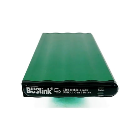 256-bit AES Type-C USB 3.1 Gen 2 CipherShield FIPS 140-2 Level 2 HIPAA Hardware Encrypted Disk-On-The-Go External Slim Portable Hard Drive (2TB)