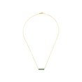 thumbnail image 4 of Women's Welry Emerald Six Stone Bar Pendant Necklace in 10kt Yellow Gold, 17", 4 of 8
