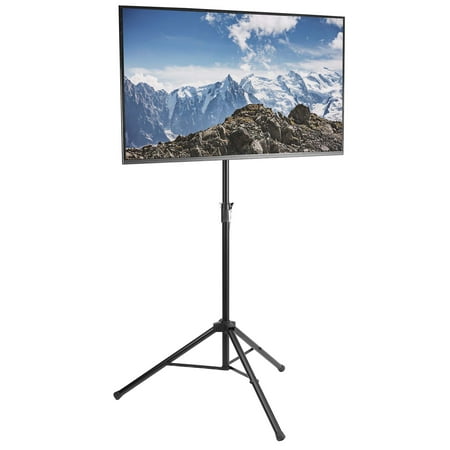 VIVO Black Tripod 32" to 55" TV Display Floor Stand Height Adjustable Mount