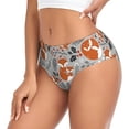 thumbnail image 2 of Fotbe Vintage Blue Fox Family A Calzones Estampados para Mujer – Ropa Interior de Algodón, Cómoda, Suave y Elástica-Medium, 2 of 6