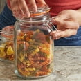 thumbnail image 4 of Home Basics 4 Piece Glass Canister Set, Clear, 4 of 8