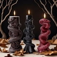 thumbnail image 6 of JDH silicone Cylindrical Snake Shaped Aromatherapy Candle Silicone Mold Halloween Resin Candle Mold for Decorating Homes, 6 of 7