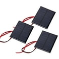 thumbnail image 3 of Polysilicon Solar Panel Module 3-Pack: DC4V 150mA Output, 0.6W Power, 60x80mm Size with 30cm Cable - Ideal for Solar Energy Research, DIY Projects (Lawn Lights, Phone Chargers, Toys) - Snow/Wind, 3 of 6