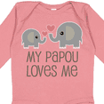 thumbnail image 4 of Inktastic My Papou Loves Me Grandchild Boys or Girls Long Sleeve Baby Bodysuit, 4 of 5