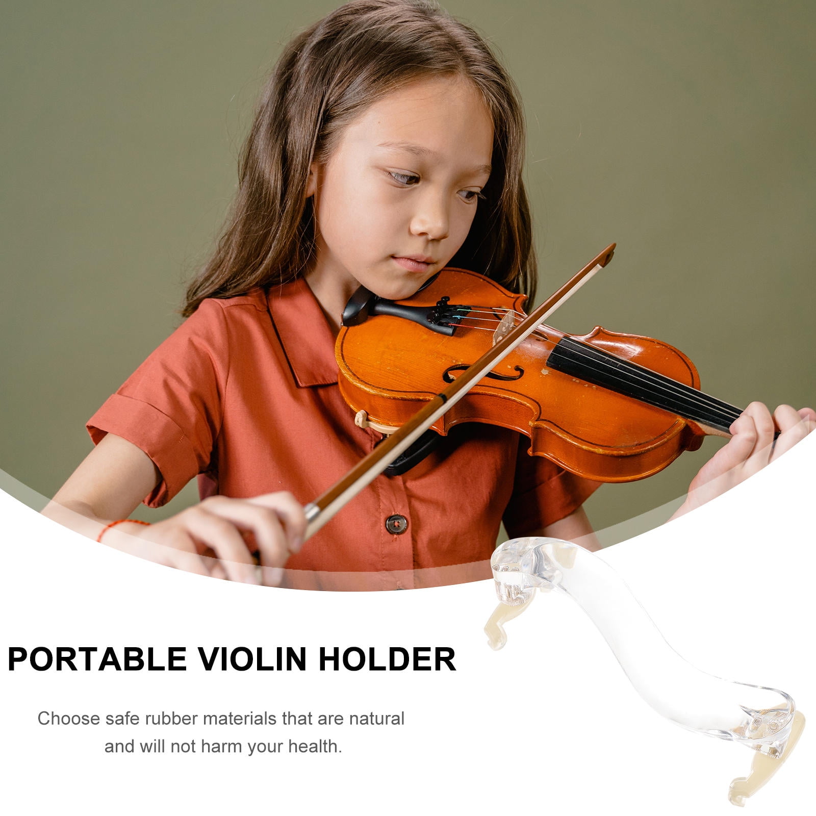 KAKOWELY 1Pcs Simple Design Acrylic Violin Shoulder Supporter for Violinists violin sponge shoulder rest