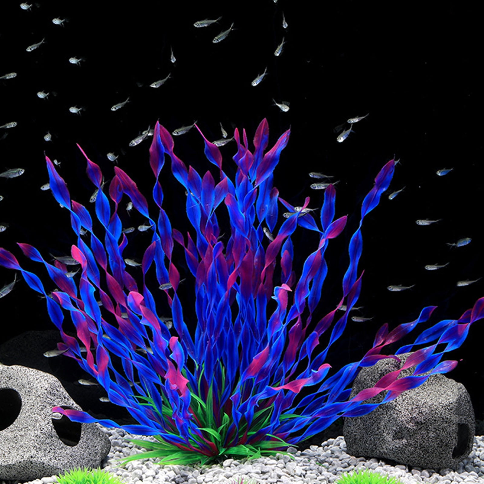 Walbest Artificial Aquariums Plants Plastic Fish Tank Plants for Aquarium Decorations