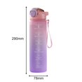 thumbnail image 3 of OUSITAID 1000ML Drink Bottle Frosted Gradient Cold Water Bottle for Outdoor (Blue), 3 of 8