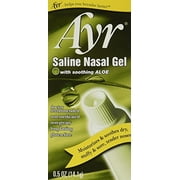 Ayr Saline Nasal Gel, with Soothing Aloe, 0.5 Ounce Tube (Pack of 3)