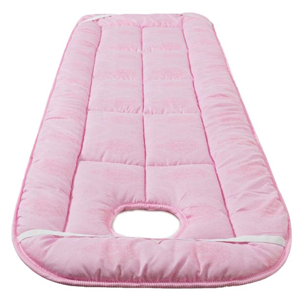 Almohadilla de mesa de masaje de poliéster transpirable con bandas elásticas cómoda para la cara rosa