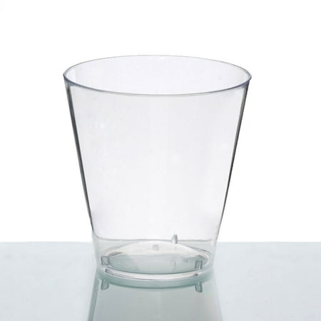 BalsaCircle Clear 50 pcs 2 oz Disposable Plastic Shot Glasses - Wedding Reception Party Buffet Catering