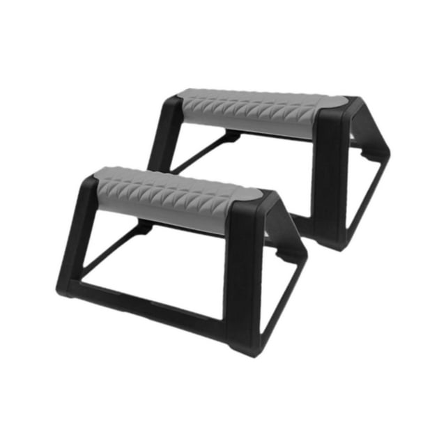maskred 2Pcs Push up Bars Floor Workout Push Upper Strength up Gray Handles Body Training Gray 19x11x7cm