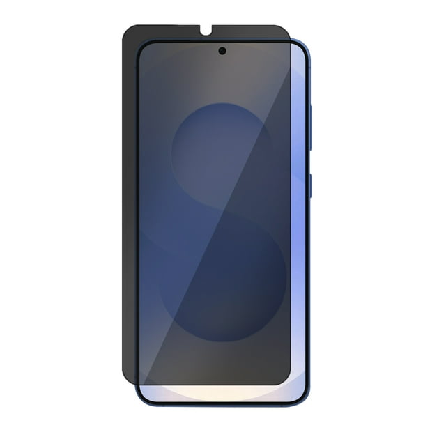 Onn. Samsung S25 Premium Privacy Japanese Tempered Glass Screen Protector with Easy Application Tray, Scratch and Impact Absorbing