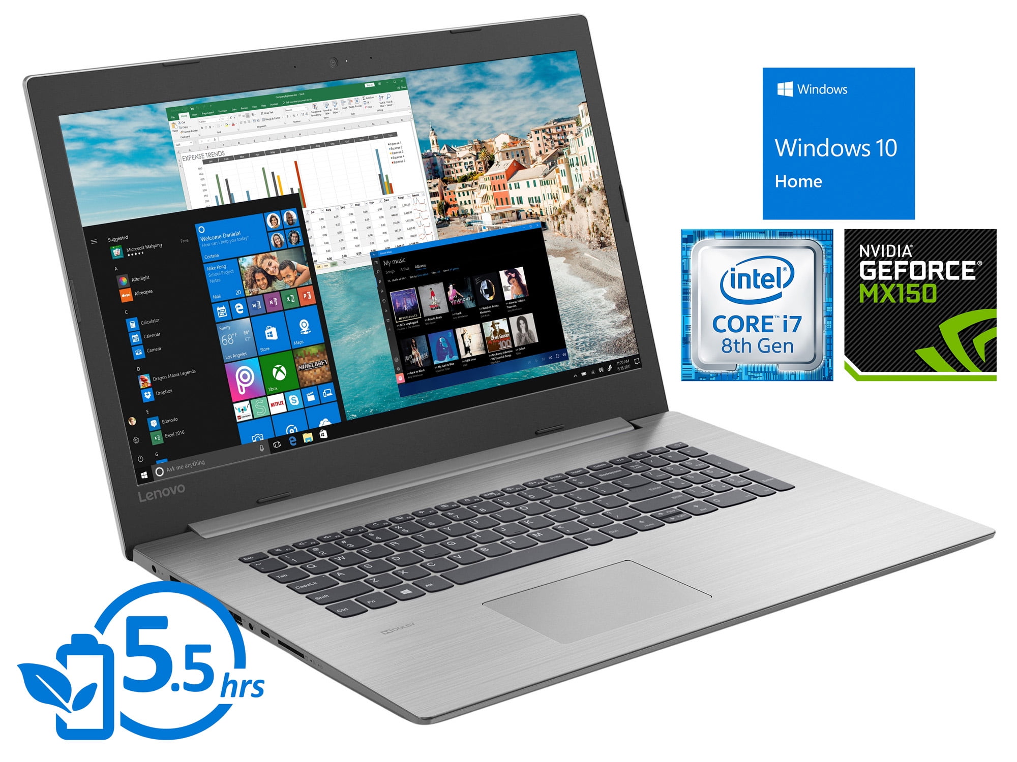 Lenovo IdeaPad 330 Notebook, 15.6" FHD Display, Intel Core i78550U
