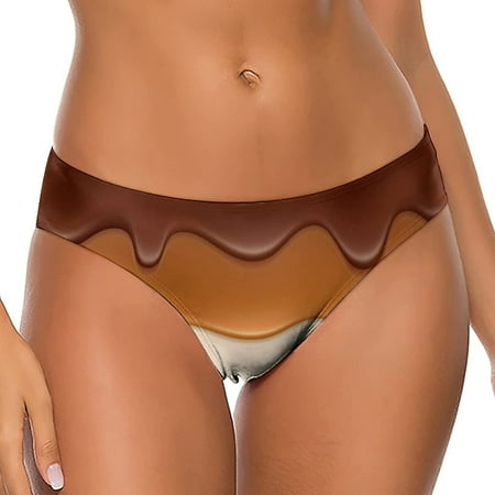 

Melted Chocolate Women s Thongs Sexy T Back G-Strings Panties Underwear Panty