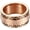 Rose Gold, variant on Men's Stainless Steel Geometric Pattern Changing Ring,Single Piece for Daily Wear, Sizes 6-10