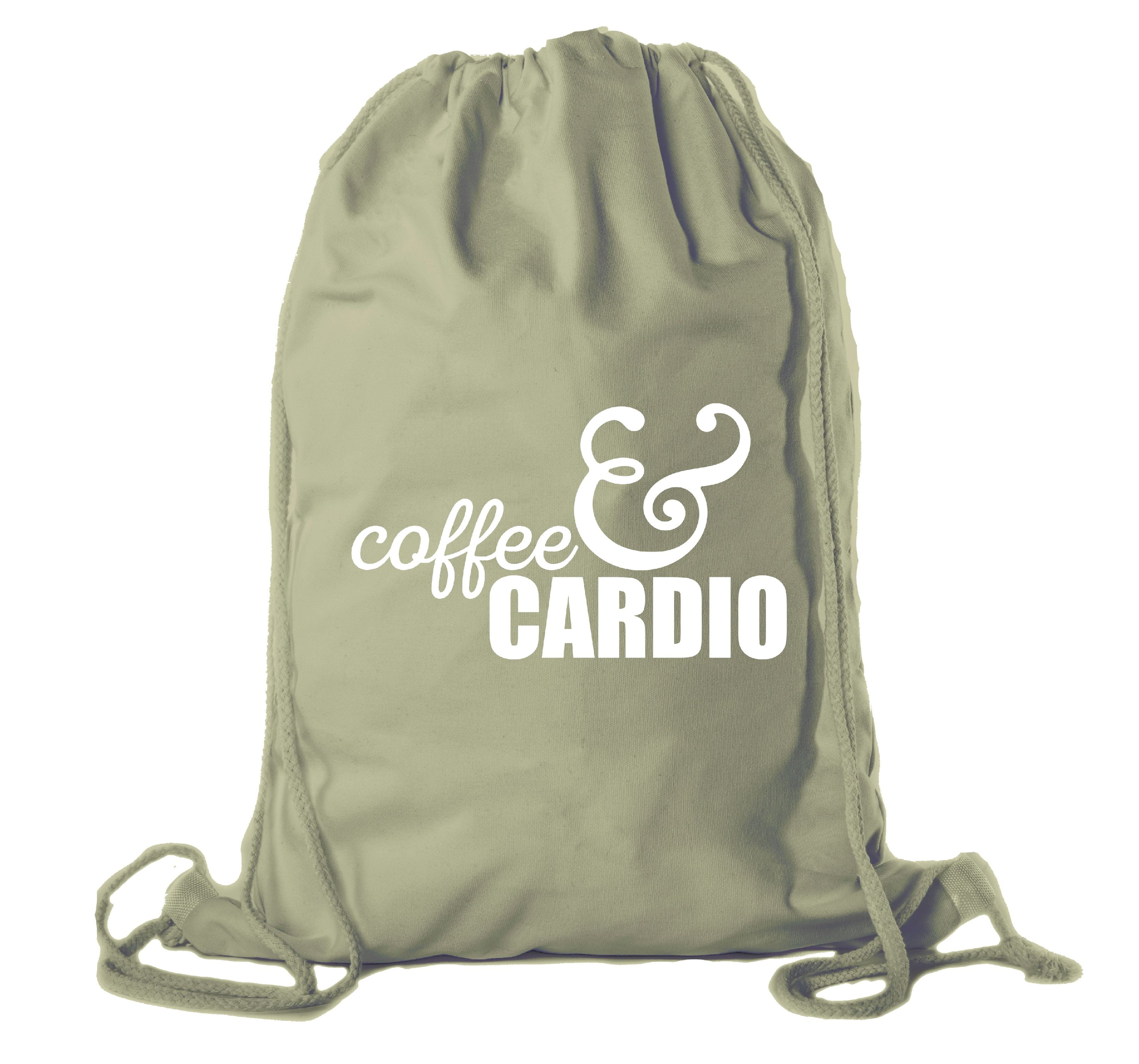 Cotton Motivational Gym Quote Bag, Gym Backpack with Inspirational Gym