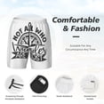 thumbnail image 5 of Gaeub Not All Who Wander Are Lost2 Mens Swim Trunks Stretch Beach Shorts Quick Dry for Men Swim Shorts Swimwear with Pockets- X-Large, 5 of 9