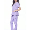 Dagacci Medical Uniform Unisex Scrubs Set Scrub Top and Pants