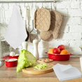 thumbnail image 4 of czcpp-Ultra Absorbent Cotton Kitchen Towels \u2013 12-Pack, 30 x 30 cm, Quick-Dry Waffle Dish Cloths, Soft & Reusable, Ideal for All Kitchen Tasks (White), 4 of 4