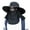 Black, variant on Shenmeida Fashion Summer Outdoor Sun Fishing Cap Neck Face and Neck Hat Wide Brim