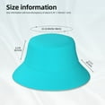 thumbnail image 6 of Gaeub Aqua Printed Double Sided Reflective Bucket Hat Foldable Sun Hat for Camping Hiking Fishing, 6 of 9