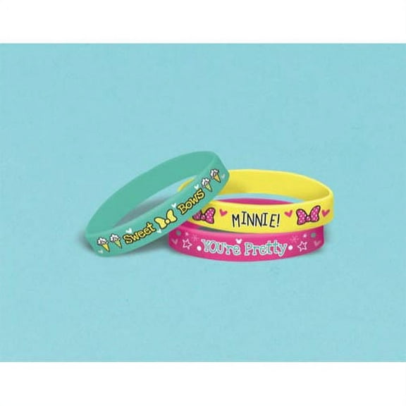 Minnie Mouse 'Happy Helpers' Rubber Bracelets (6ct)