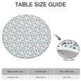 thumbnail image 6 of White Cartoon Unicorn Rainbow Heart Star Pattern Round Fitted Tablecloth with Elastic Edge,Dining Table Cover Waterproof,Outdoor Round Tablecloth for Camping,Dining,Indoor and Outdoor, 6 of 7