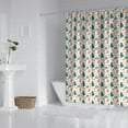 thumbnail image 2 of White Christmas Gingerbread and Tree Pattern Shower Curtain 84"x72" ,Bathroom Decorative Shower Curtains Set with 12 Hooks,Modern Waterproof Washable Shower Curtain, 2 of 6