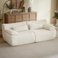 thumbnail image 2 of MAYEERTY Minimalist Corduroy Cloud Loveseat Sofa, Modular Boneless Couch, Sponge & Pocket Spring for Living Room, 2 of 5