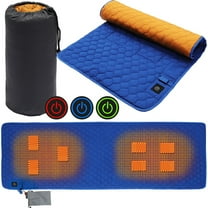 Yucurem Usb Heating Sleeping Mat 3-Level Adjustable 7 Zone Areas Camping Mattress Camping Bedding (Blue, Grey)