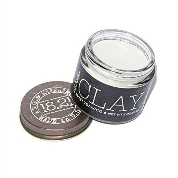 18.21 Man Made Hair Styling Product 2Oz. Original Sweet Tobacco Scent In Clay With Matte Finish