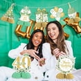 thumbnail image 3 of 8 Pieces 40th Birthday Honeycomb Centerpieces Sage Green, Happy 40th Birthday Table Decorations for Women Men, Cheers to 40 Years Table Toppers, Forty Years Birthday Party Supplies, 3 of 6