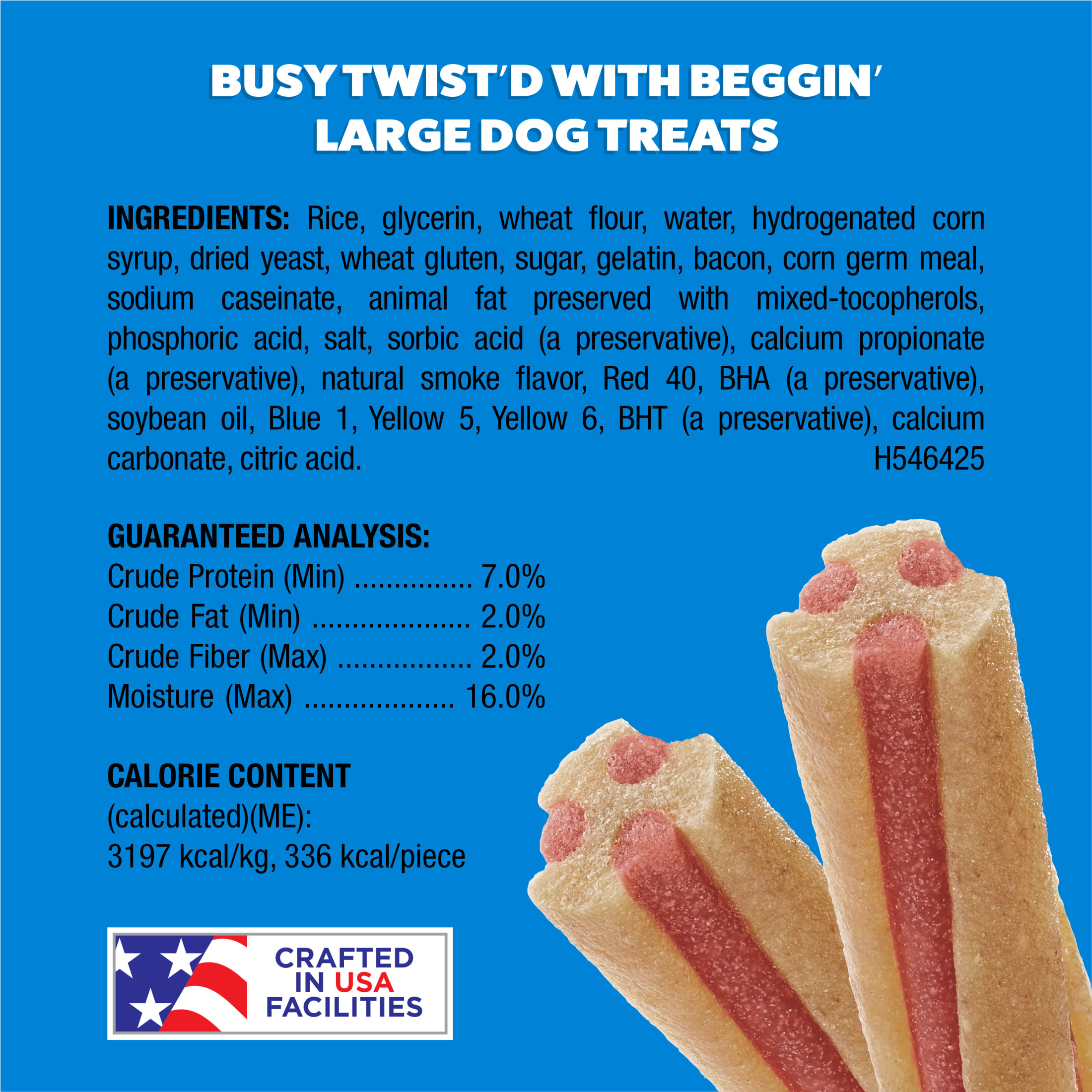 Busy Twist'd With Beggin' Large Dog Chew Treats, 36 oz, 4 Pack photo 5