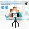 thumbnail image 2 of Phone Tripod, Portable and Flexible Tripod with Wireless Remote and Clip, Cell Phone Tripod Stand for Video Recording GMA034, 2 of 3