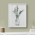thumbnail image 2 of PixonSign Framed Wall Art Print Wood Texture Green Stem Bunch in Vase Nature Plants Illustrations Modern Art Modern Group Relax/Calm Multicolor Pastel for Living Room, Bedroom, Office - 12"x16" WHITE, 2 of 6