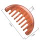 thumbnail image 2 of Masaje de cabeza Peinado de meridianos y colaterales y Masaje de senos Peine de madera de ébano Dientes anchos (Bubinga Africana) Sincero Electrónica, 2 of 5