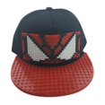 thumbnail image 1 of Nuevo gorro de Spiderman estilo hip hop con diseño de rompecabezas de píxeles de borde plano para niños, gorro con patrón maxi, 1 of 4