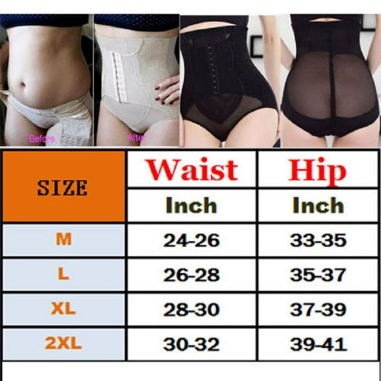 Women's High Waist Trainer Panties Firm Tummy Control Body Shaper Panty  Seamless Underwear Thong Butt Lifter Corset Shapewear 