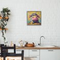 thumbnail image 3 of Stupell Industries Contemporary Grumpy Cow & Mug Gray Framed Giclee Art, 12 x 12, by The Wands Want, 3 of 8