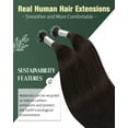 thumbnail image 2 of Extensiones de cabello Ugeat Nano Link Brown, 50 g, 50 cm, cabello humano, 2 of 5