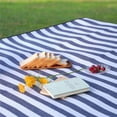 thumbnail image 2 of Esterilla de picnic portátil de PU, bolso de mano de cuero con hebilla de cinturón, bolsa de almacenamiento para esterilla de picnic, manta para exteriores, cinturón portátil, 2 of 5