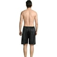 thumbnail image 2 of Men's Imitation Silk Alarm Short Pants Soft Sleeping Pants, 2 of 7