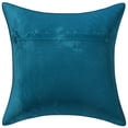 thumbnail image 2 of Stylo Culture Indian Decorative Throw Pillow Cover 16 x 16 Jacquard Turquoise Square 40cm x 40cm Home Decor Brocade Floral Mandala Zippered Cushion Cover | 1 Pc, 2 of 3