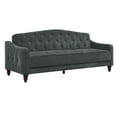 thumbnail image 6 of Novogratz Vintage Tufted Sofa Sleeper II, Gray Velvet, 6 of 17