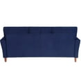 thumbnail image 2 of Topline Home Furnishings Canapé moderne en velours bleu, 2 of 4