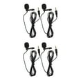 thumbnail image 3 of Raindrops 4 Pcs  Laptop Collar Clip Amplifier Smartphone Mini Mic Hand Free Microphone (Black), 3 of 8