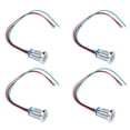 thumbnail image 2 of Led Indicator 12mm Metal Led 4 Sets PreWired Round LEDs Waterproof 2Color Indicator Lights Common Cathod 12mm 3-6VRed And Green, 2 of 8