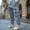 Blue, variant on Men's Cargo Pants Retro Loose Fit Windproof Workwear Trousers for Outdoor Hiking Casual Comfort and Daily Activities